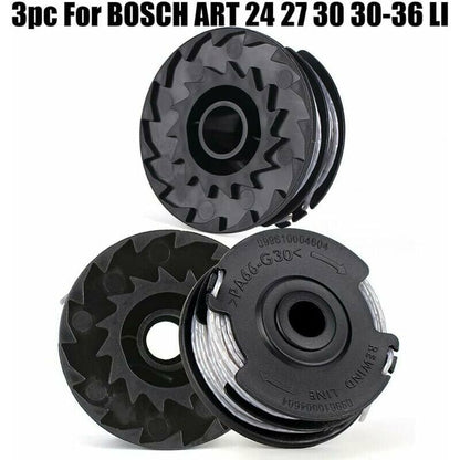 Set of 3 spools for Bosch grass trimmer Art 24 27 30 30-36 Li 18 M 1.65 mm. - Image 4