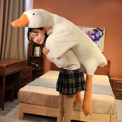 Giant White Goose Stuffed Animal Duck Plush Pillow 130cm - Image 4