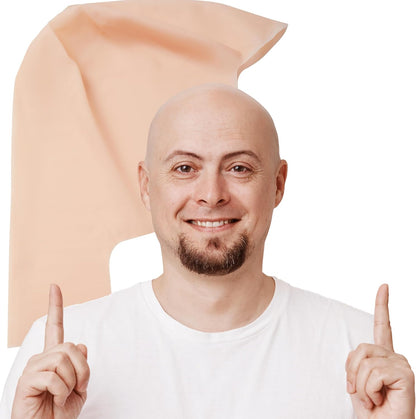 Halloween Bald Wig Latex Bald Wig For Men Women Halloween Costumes, Bald Wig Hat For Adults Costume Halloween Makeup Costume Accessories