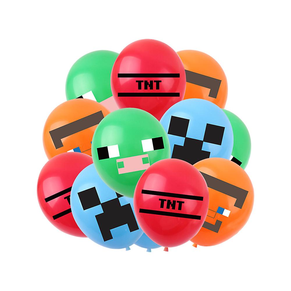 Minecraft themed birthday party balloons banner cake decorations — max - Image 2