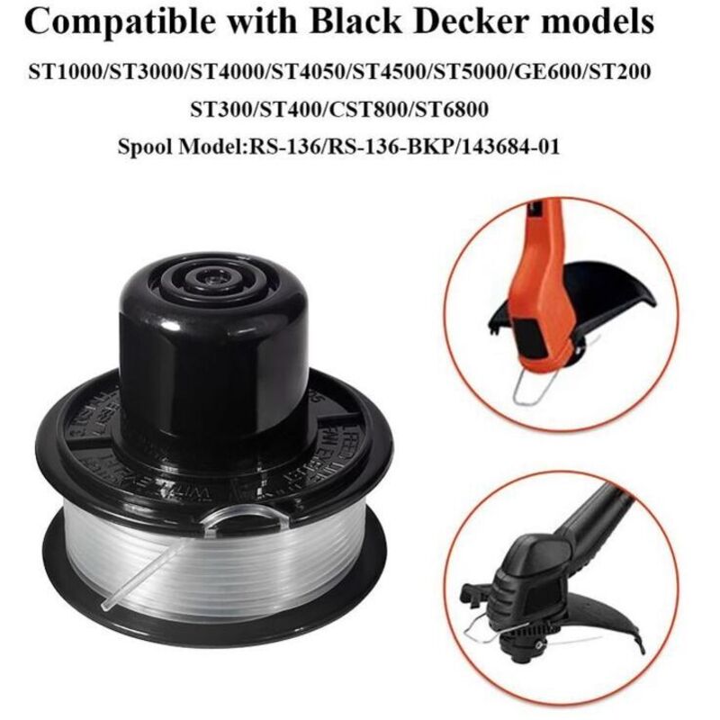 BLACK+DECKER Replacement Spool and Line for GL250/GL310/GL360 Models 11M x 1.6MM. - Image 3