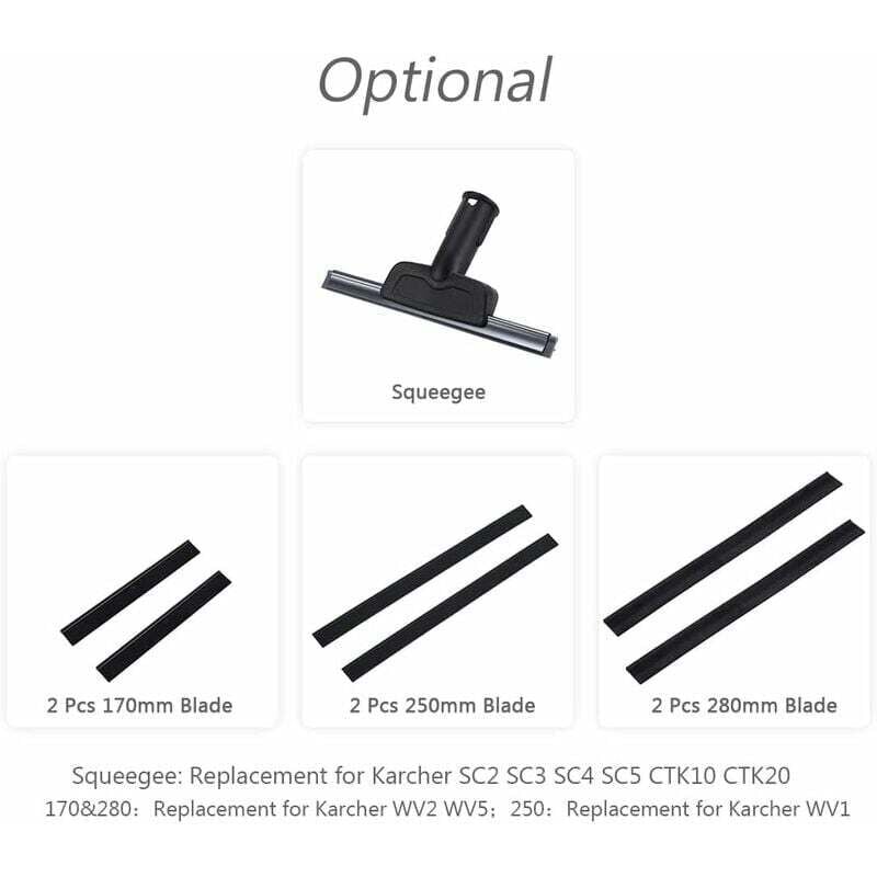 2pcs 280mm Window Washer Replacement Blades Window Cleaning Blade Rubber Scraper Accessories Refill Replacement for Karcher WV2 WV5 - Image 2
