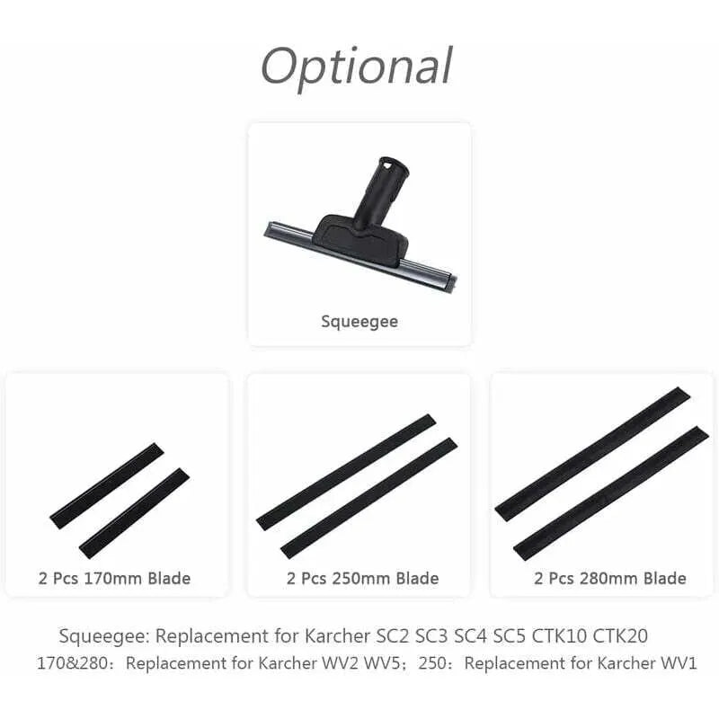 2pcs 280mm Window Washer Replacement Blades Window Cleaning Blade Rubber Scraper Accessories Refill Replacement for Karcher WV2 WV5 - Image 2