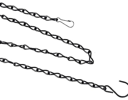 3-Pack Hanging Chain Set, Replacement Chain, Metal, Hanging Basket, Chains, Garden, Flower Pot, Plant Hanger with Clips and Hooks for Bird Feeder - Image 3