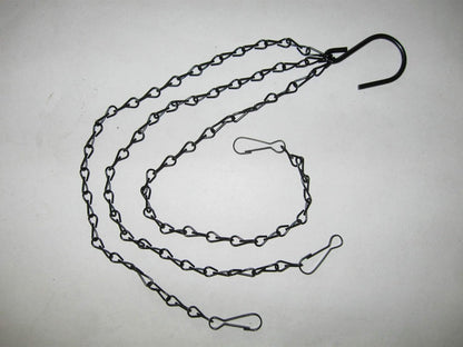 3-Pack Hanging Chain Set, Replacement Chain, Metal, Hanging Basket, Chains, Garden, Flower Pot, Plant Hanger with Clips and Hooks for Bird Feeder - Image 5