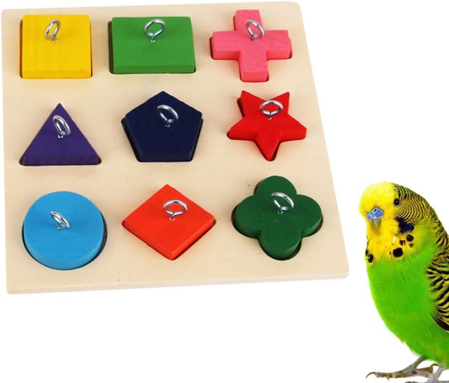 Bird Puzzle Toy Parrot Educational Toys Bird Feeder Wooden Toys B - Image 4