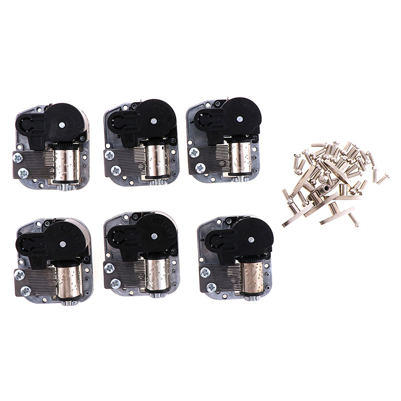 Mechanical DIY Music Box Sankyo Musical Movement + Screws + Blac Black A2;Swan Lake - Image 3