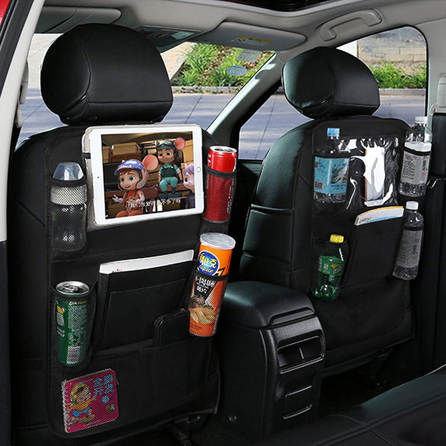 2-PACK Universal car back seat mobile/tablet multiple holders Black Black Black - Image 6