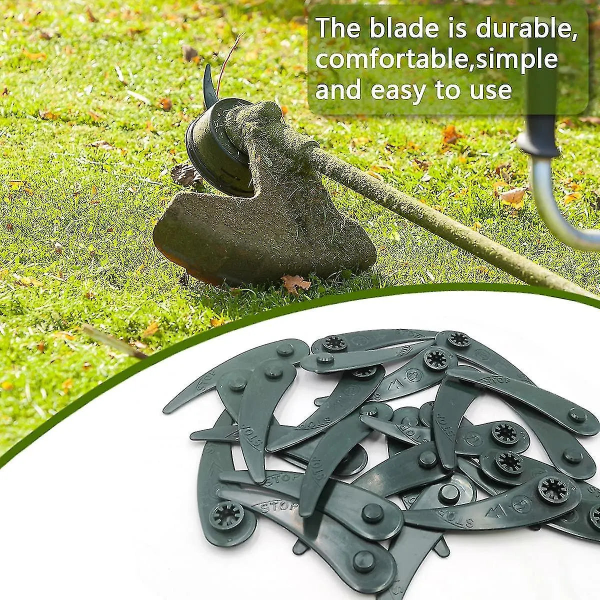 20x Durablade replacement blades 26cm compatible with Bosch Art 26-18 Li 06008a5e00 edge trimmer (plastic, 20pcs) - Image 3