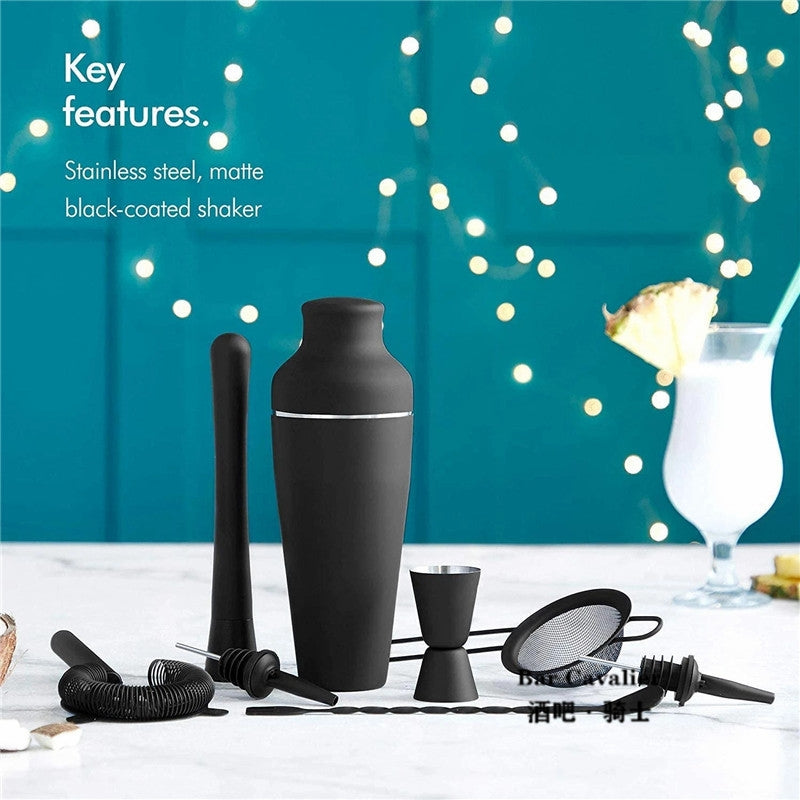 Cocktail Shaker Set - Matte Black - Stainless Steel Black Black - Image 5