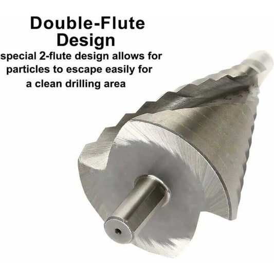 HSS Step Drill Ø 6-60mm - Spiral Large Cone Drill for Metal, Wood, Plastic..DEBUNS - Image 2