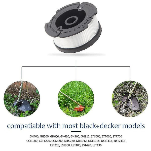Black+decker A6481 Spool + 6 Pack Line For Reflex Strimmer null none - Image 4