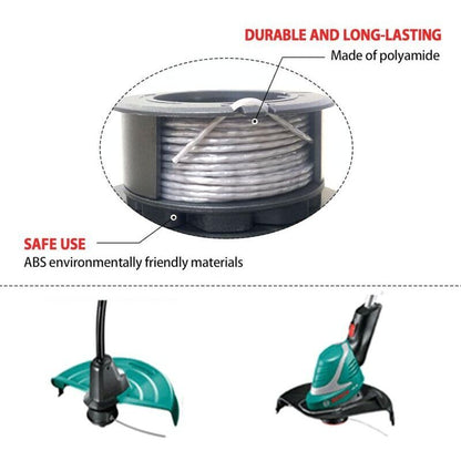 Set of 3 replacement spools for UniversalGrassCut 18V-26/18V-260/18/18-26/18-260, for ‎F016800570 and 1600A01R5J (6 m, 1.6 mm)..DEBUNS - Image 3