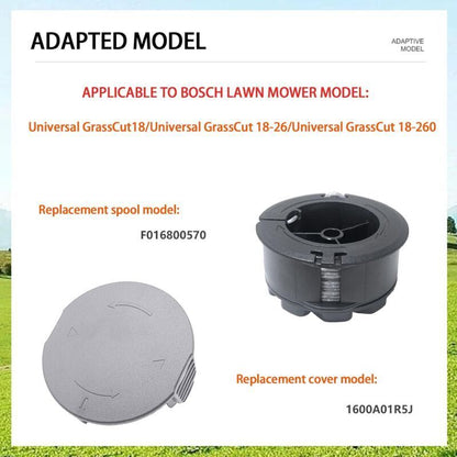 Set of 3 replacement spools for UniversalGrassCut 18V-26/18V-260/18/18-26/18-260, for ‎F016800570 and 1600A01R5J (6 m, 1.6 mm)..DEBUNS - Image 4