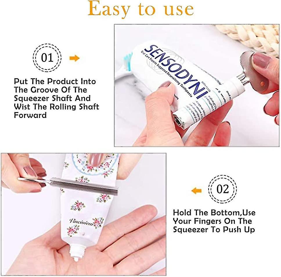 pcs metal toothpaste tube clips, stainless steel toothpaste tube clip, tube clip for all tubes - Image 2