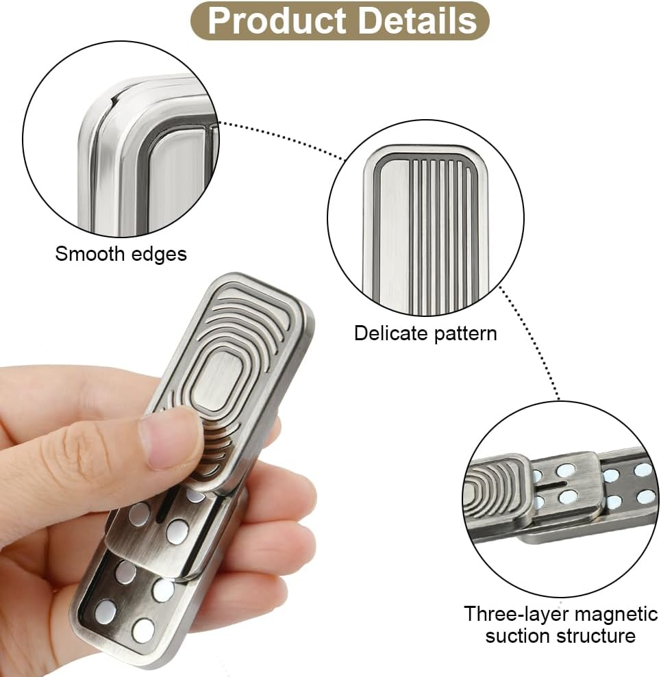 Metal Fidget Slider Toy, EDC Fidget Toy for Adults, Stress Relief for Anxiety - Image 5
