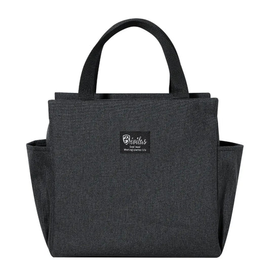 Lunch Bag for Adult Children Thick Portable Black - Image 2