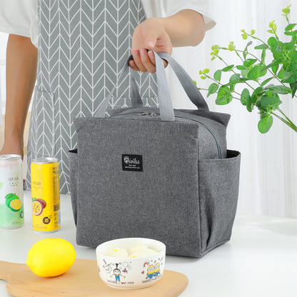 Lunch Bag for Adult Children Thick Portable Black - Image 4