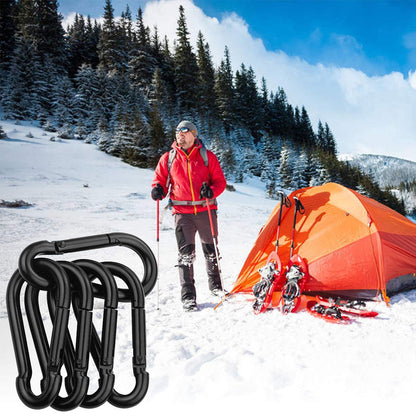 20 pcs Small Carabiners, Multifunctional Aluminum D-ring Clips_max - Image 5