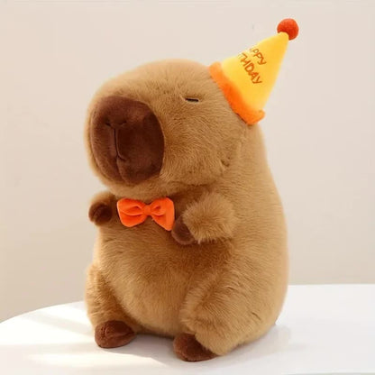 23cm Capybara Plush Simulation Capybara Anime Fluffy Toy Cute Doll Stuffed Animal Soft Doll Plush Christmas Thanksgiving Gift - Image 2
