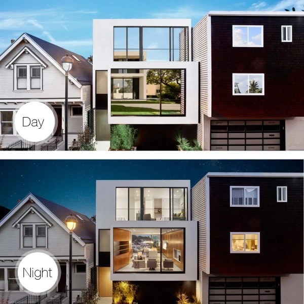 One-way mirror window film solar protection glass sticker - Advertising - Blue silver 40x300 cm Blue-silver 40x300 cm Blue-silver 40x300 cm - Image 6