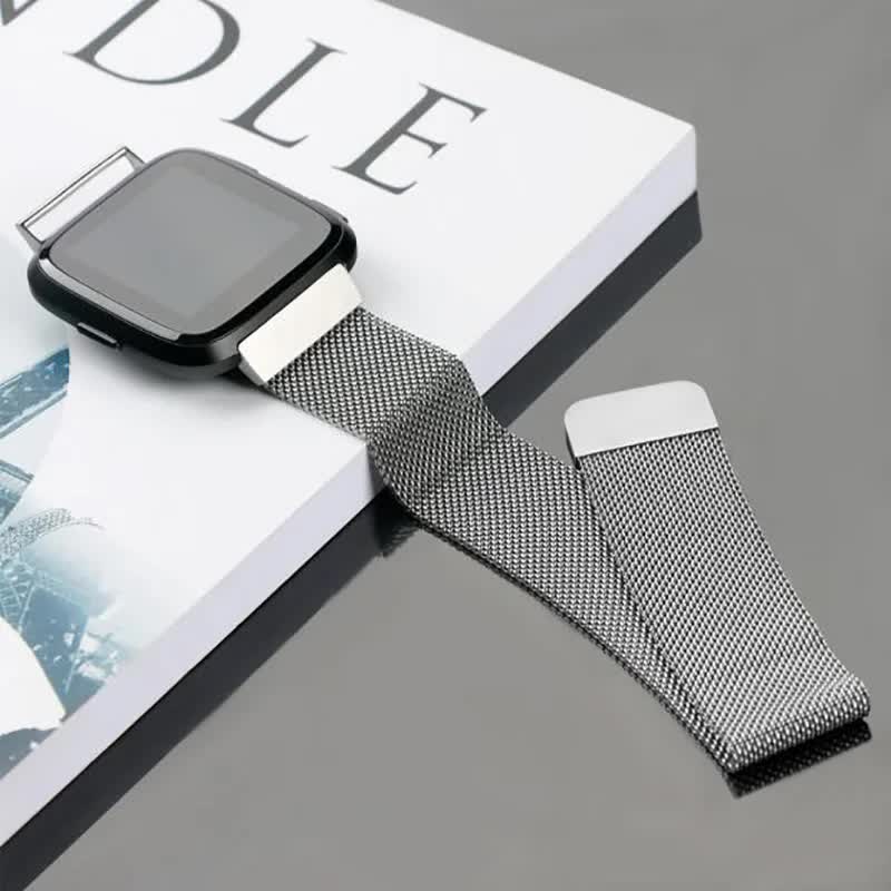 Compatible with Fitbit Versa 2 3 4 Lite Sense Band Wristband Milanese Sense 2 Replacement Magnetic Bracelet Bracelet Fit Bit Watch Strap Rose Pink For Versa 2 - Image 7