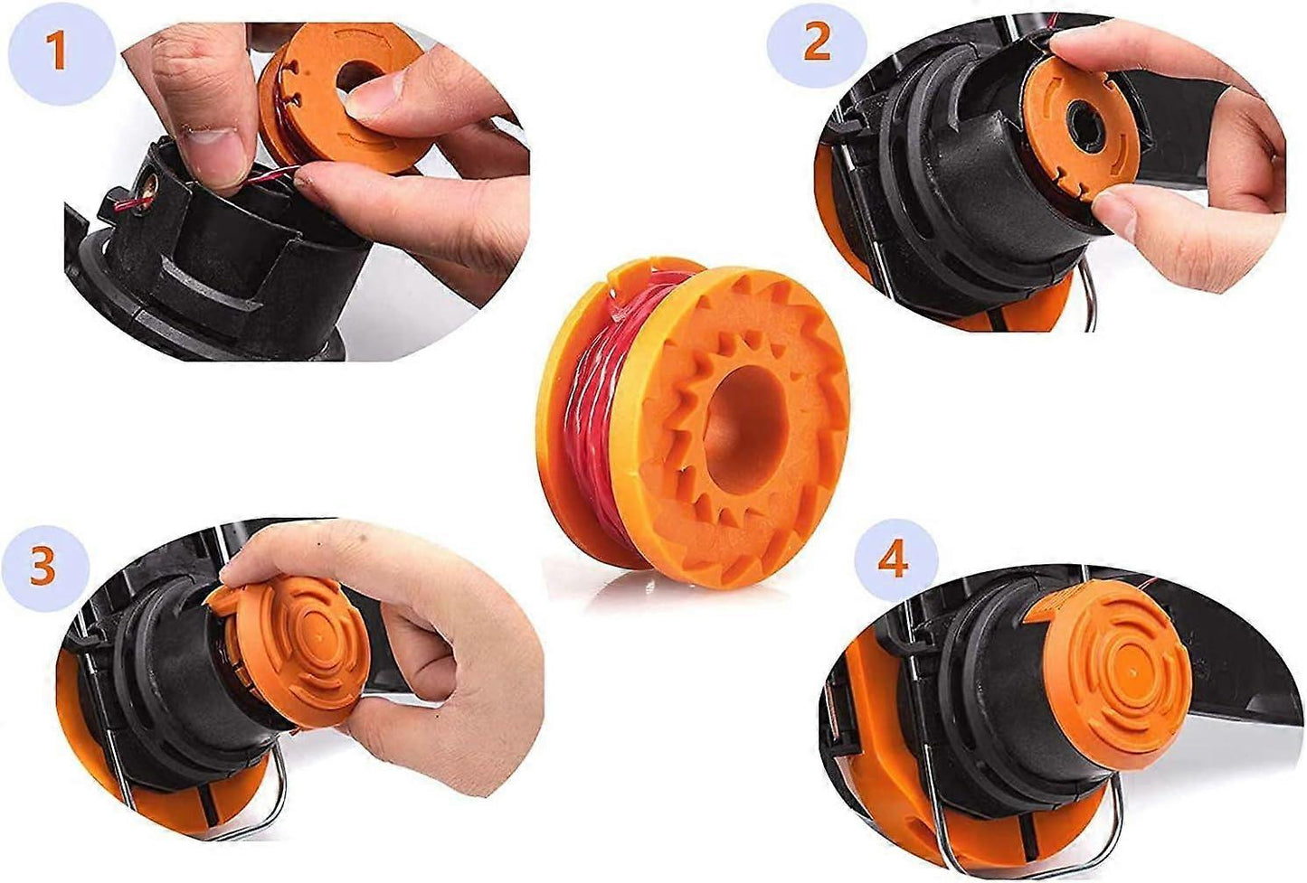12-pack Trimmer Line for Worx 20V Trimmers, Durable Replacement Spool for Pool Cover and Edge Trimmers, Improved Cutting Speed - Image 5