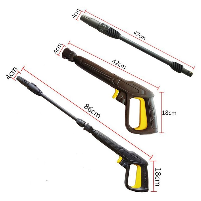 High Pressure Washer Gun Compatible with Karcher K Series, Including Car Wash Gun, Handle, Long Foam Gun and Bottle Cleaning Set - Image 3