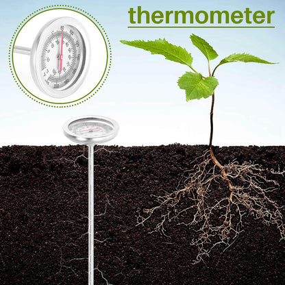 Compost soil thermometer 50 cm length stainless steel - Image 2