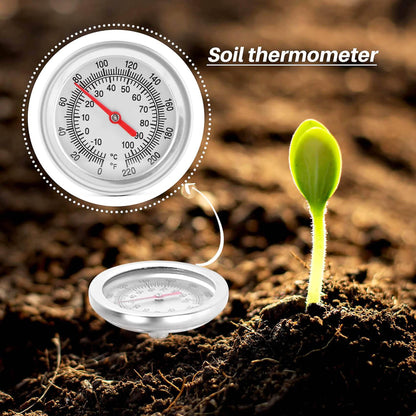 Compost soil thermometer 50 cm length stainless steel - Image 4