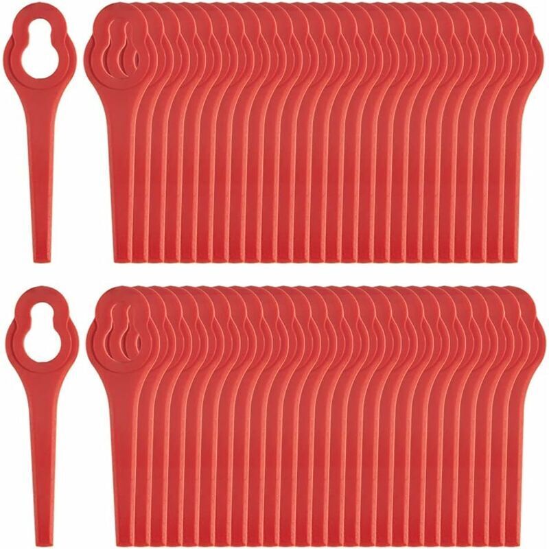 Pack of 50 compatible blades for Ferrex Aldi Far 20-in grass trimmer, replacement blades for Ferrex cordless grass trimmer..DEBUNS - Image 5