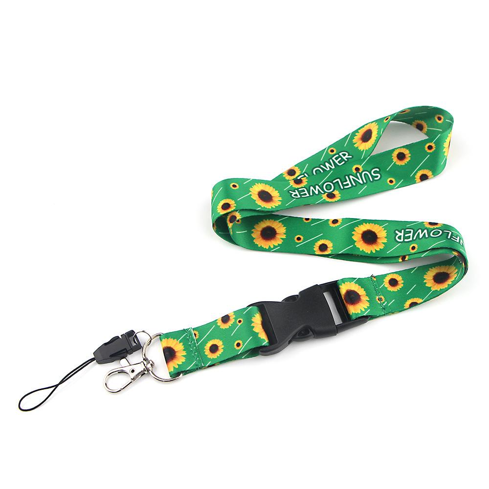 Smooth Sunflower, Stars Lanyard Black - Image 5