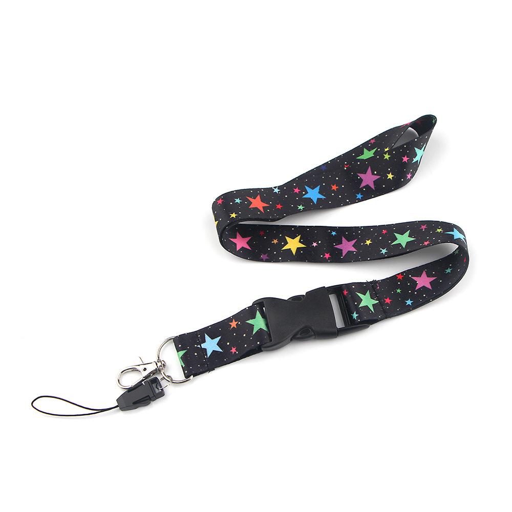 Smooth Sunflower, Stars Lanyard Black - Image 7