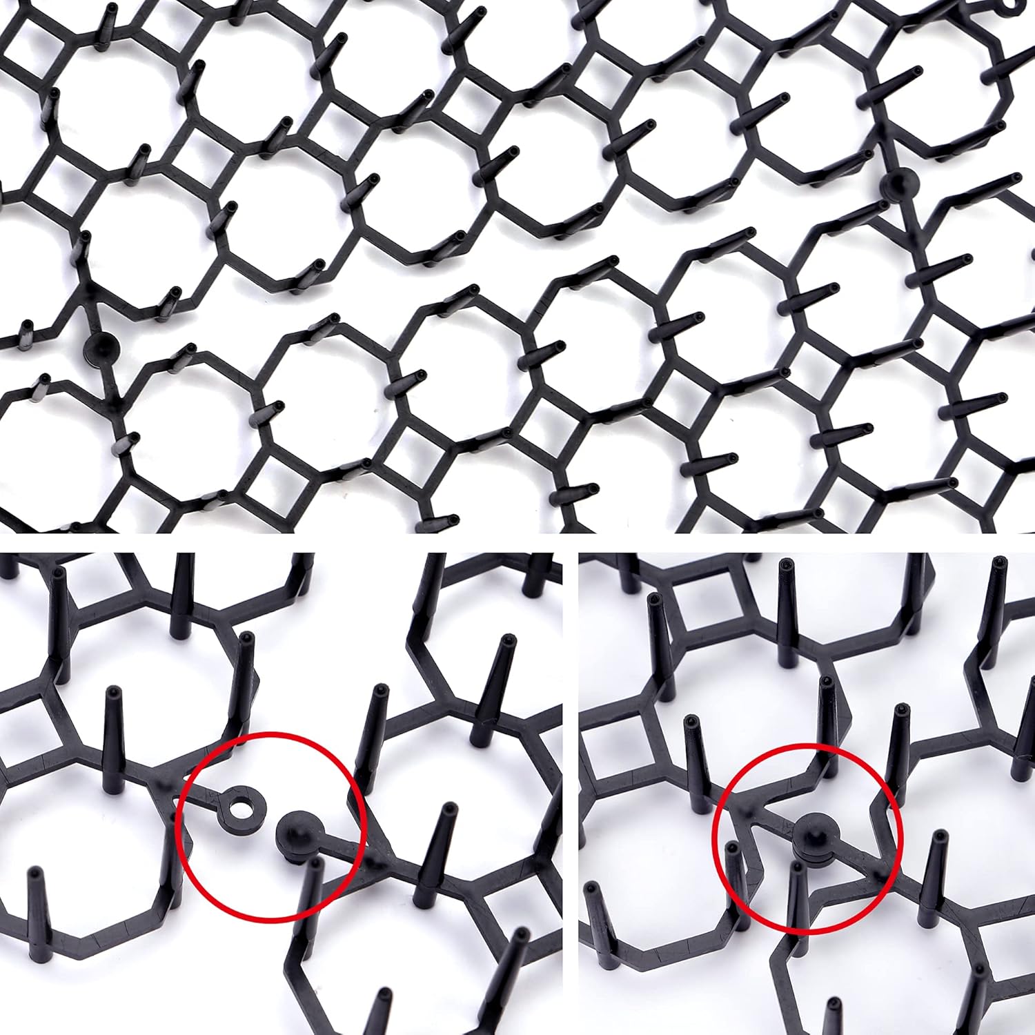 12 pcs 15 cm x 20 cm Spike Mat, Cat Scare with Spikes, Dog Mat, Plastic Net for Animals - Image 2