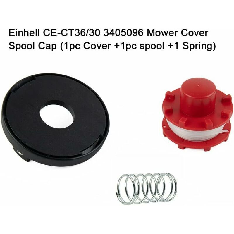 Line spool and spool cover for Einhell CECT 36/30 LI E SOLO, AGILLO 36/255 BL grass trimmer, trimmer line..DEBUNS - Image 4