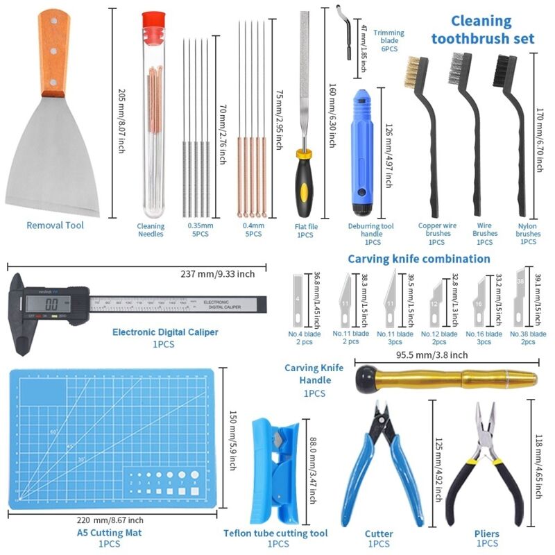 3D Printer Tools 3D Printer Spare Part 32 Parts 3D Printer Accessory Kit - Image 2