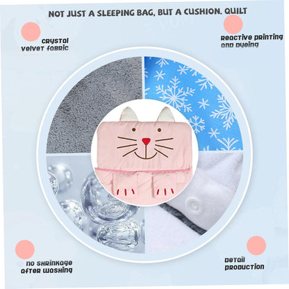 Sleeping bag for children, cozy cartoon design for boys and girls - Image 2