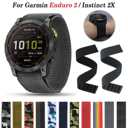 26mm 22mm  Nylon for Garmin Enduro 2/Fenix ​​6X 6 Pro 5X 5 Plus 7X 7/Epix Gen 2 Ultralight Smart Watch Band Bracelet H 26mm Fenix ​​6X 6XPro - Image 2