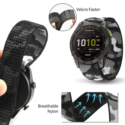 26mm 22mm  Nylon for Garmin Enduro 2/Fenix ​​6X 6 Pro 5X 5 Plus 7X 7/Epix Gen 2 Ultralight Smart Watch Band Bracelet H 26mm Fenix ​​6X 6XPro - Image 4