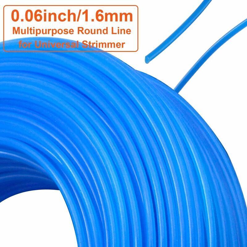 Round Nylon Wire Spool for Trimmer Brushcutter Diameter 1.6 mm Length 100 m, Replacement Wire Trimmer Wire..DEBUNS - Image 3