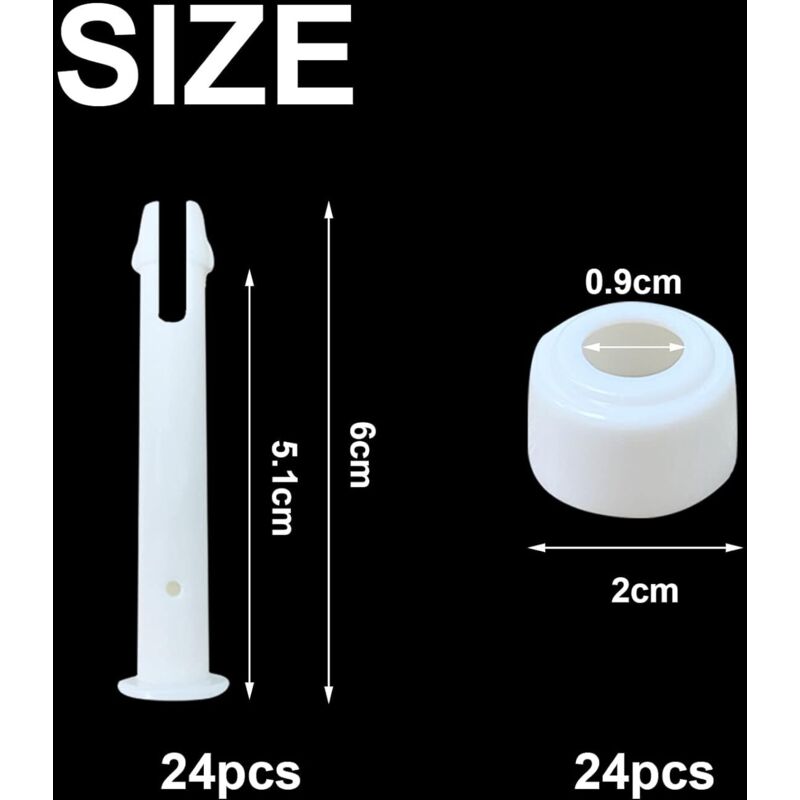 24 pcs Pool Pins, Replacement Pins, Plastic Pool Joints, Plastic Pins, Pool Joints, Pool Frame Pins, Pool Joint Pins (24 pcs) - Image 2