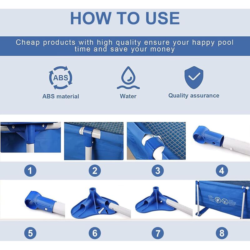 24 pcs Pool Pins, Replacement Pins, Plastic Pool Joints, Plastic Pins, Pool Joints, Pool Frame Pins, Pool Joint Pins (24 pcs) - Image 3