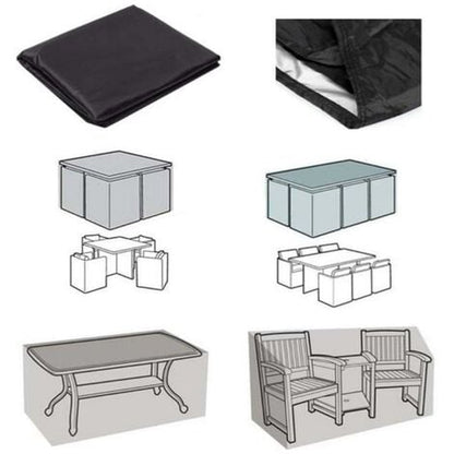 Rectangular Cover Waterproof Cover Outdoor Furniture Cover Waterproof Tarpaulin Oxford Clo - Image 4