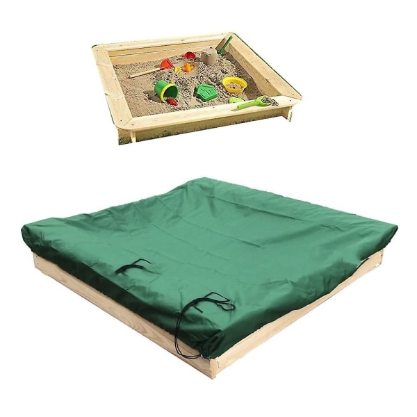 Dustproof cover for sandbox Waterproof sandbox pool cover black 150x150x20cm black 150x150x20cm - Image 3