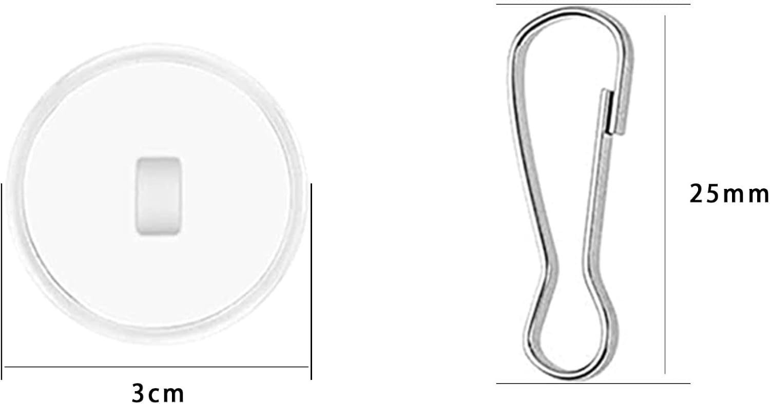 20-pack transparent self-adhesive ceiling hooks, no drilling required, ceiling hooks - Image 2