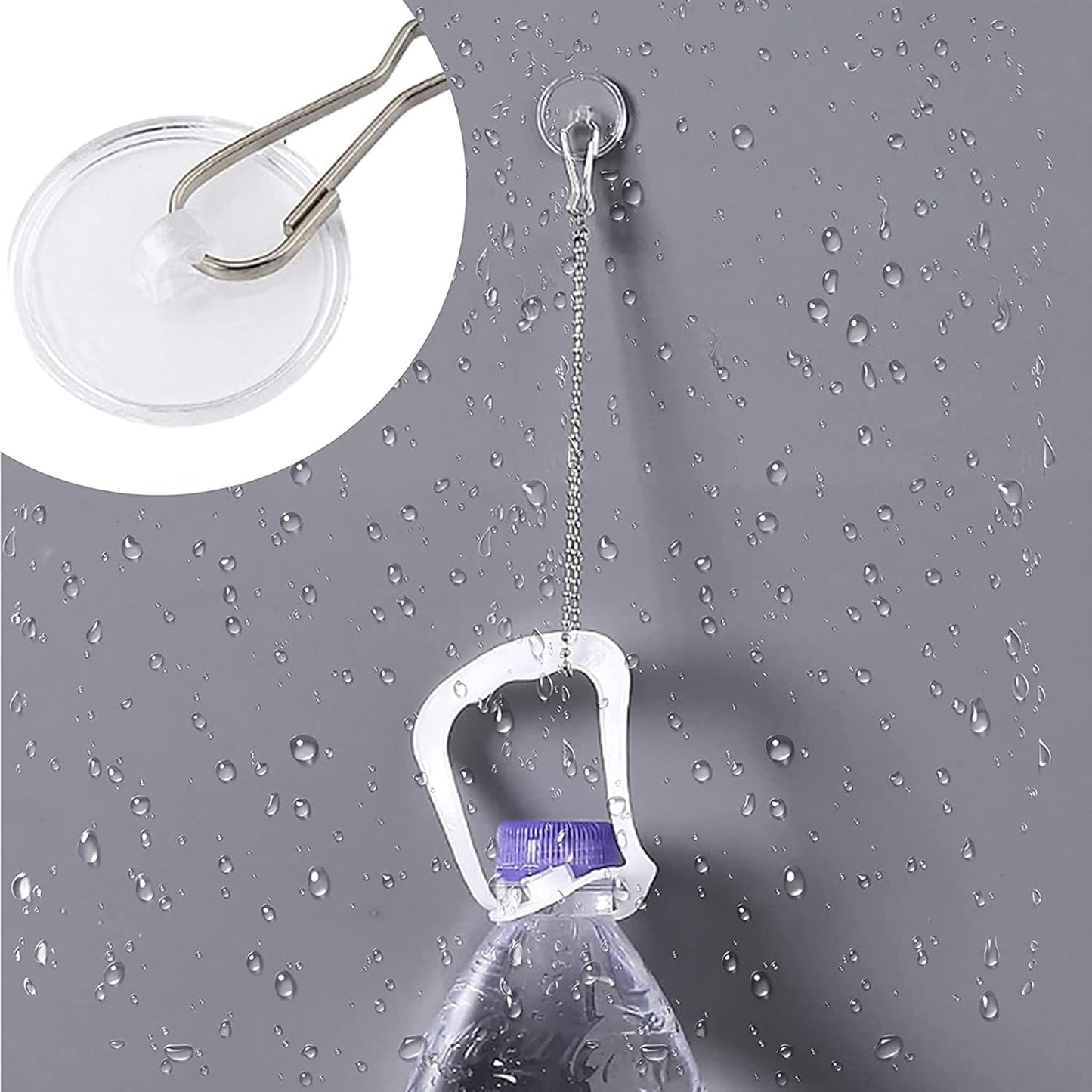 20-pack transparent self-adhesive ceiling hooks, no drilling required, ceiling hooks - Image 6