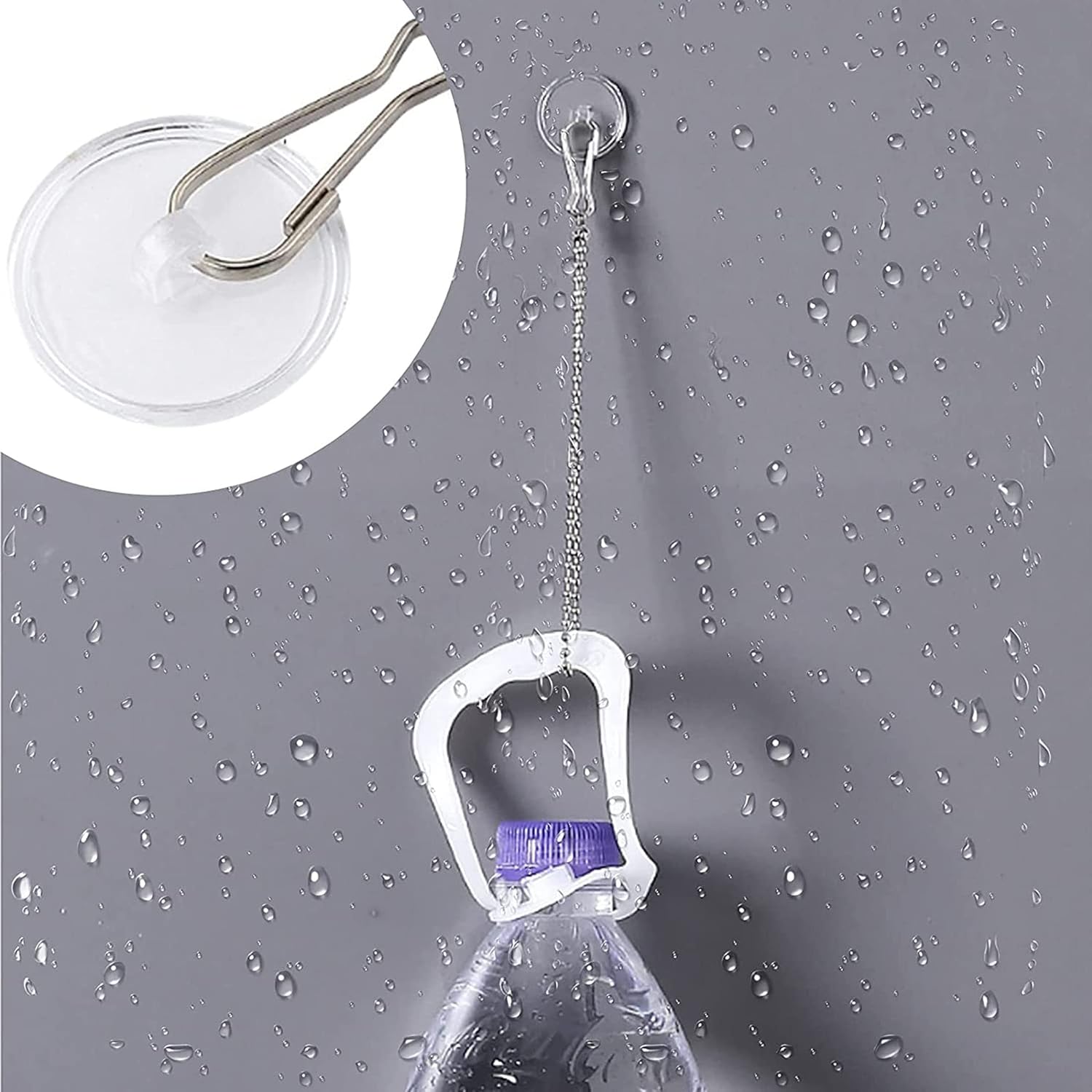 20-pack transparent self-adhesive ceiling hooks, no drilling required, ceiling hooks - Image 6