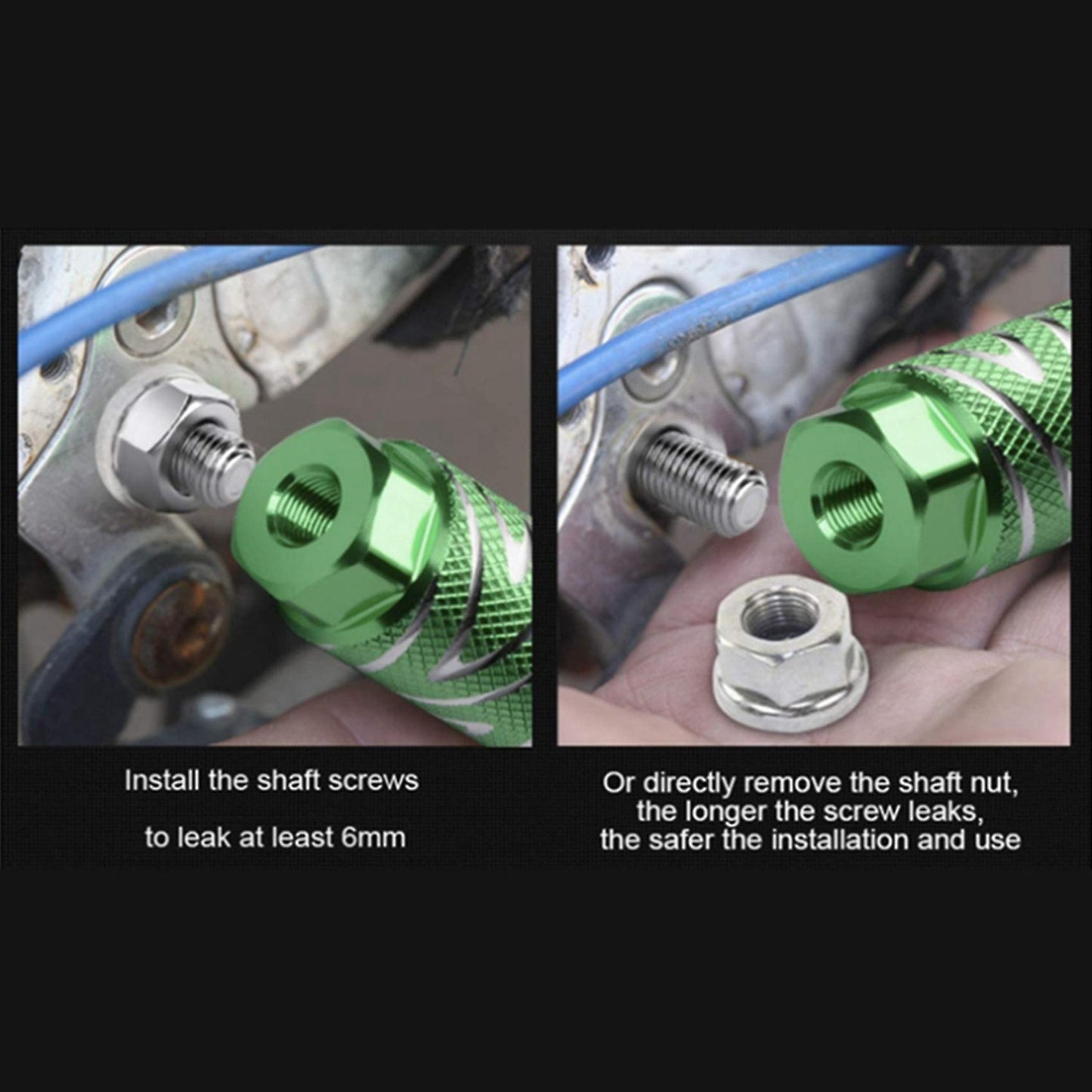 4pcs Aluminum Alloy Bicycle Cleats BMX Pedals Fits 3/8 Inch Axles Bicycle Rear Pedals - Image 3