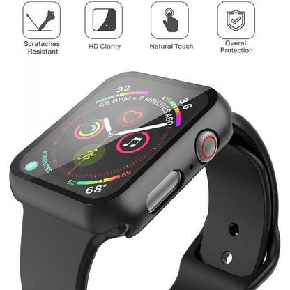 2-PACK Compatible with Apple Watch 40mm Shockproof Case 9H Tempered Glass 2in1 Rose Gold - Image 2