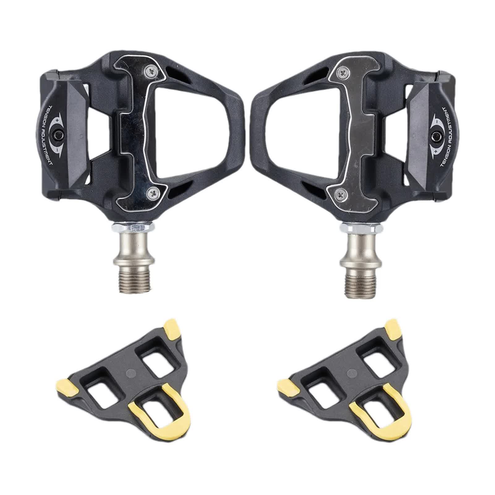 Compatible Shimano Ultegra R8000 SPD-SL Clipless Pedals with SM-SH11 Cleats black